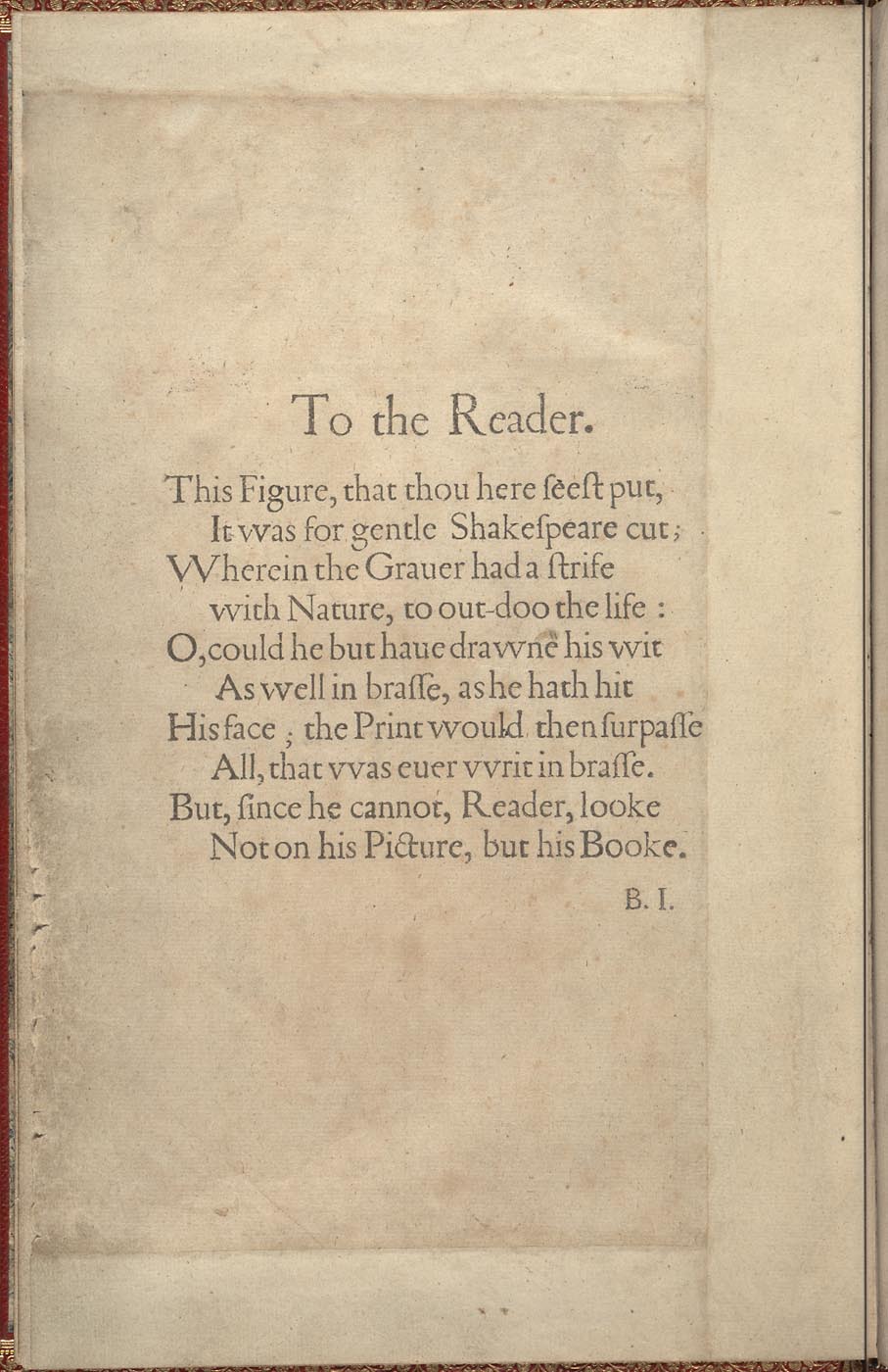 To The Reader